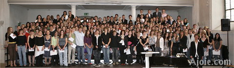 Photographie des bacheliers 2007 du Lycée cantonal de Porrentruy